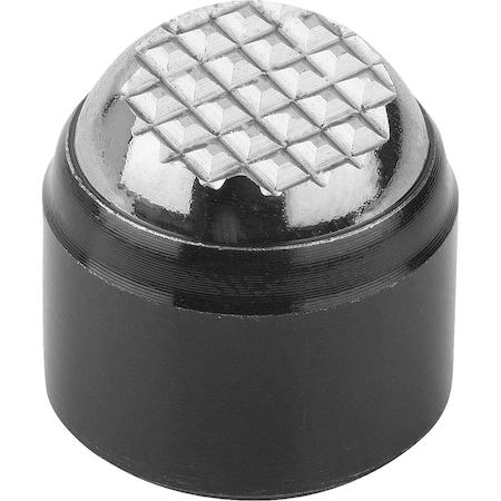 Kipp Self-Aligning Pads M03 D1=12, Form:J Carbon Steel, Comp:Ball-Bearing Steel K0282.603